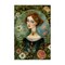 Stupell Industries Floral Edged Victorian Woman Canvas Design by The Dutch Lady